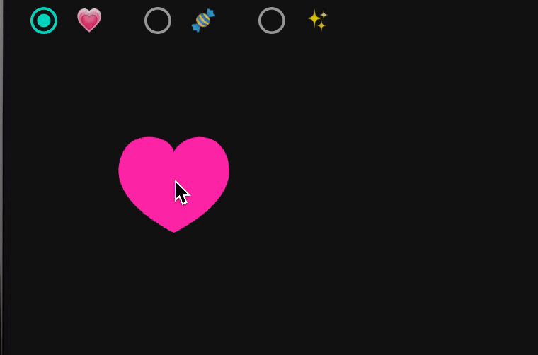 animated sweet heart - click me to see the animation