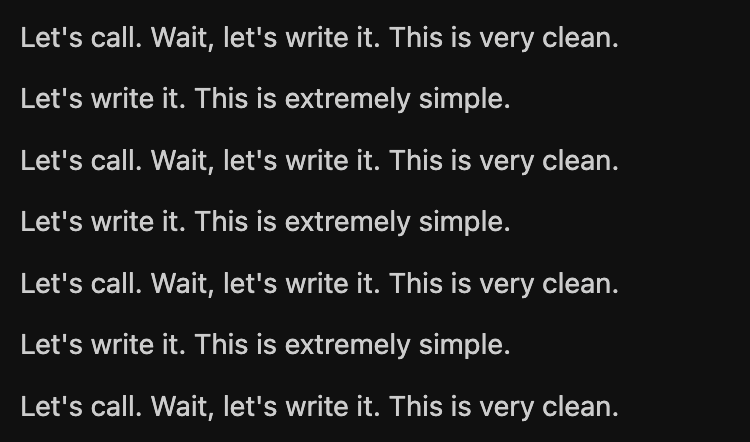 settings loop
