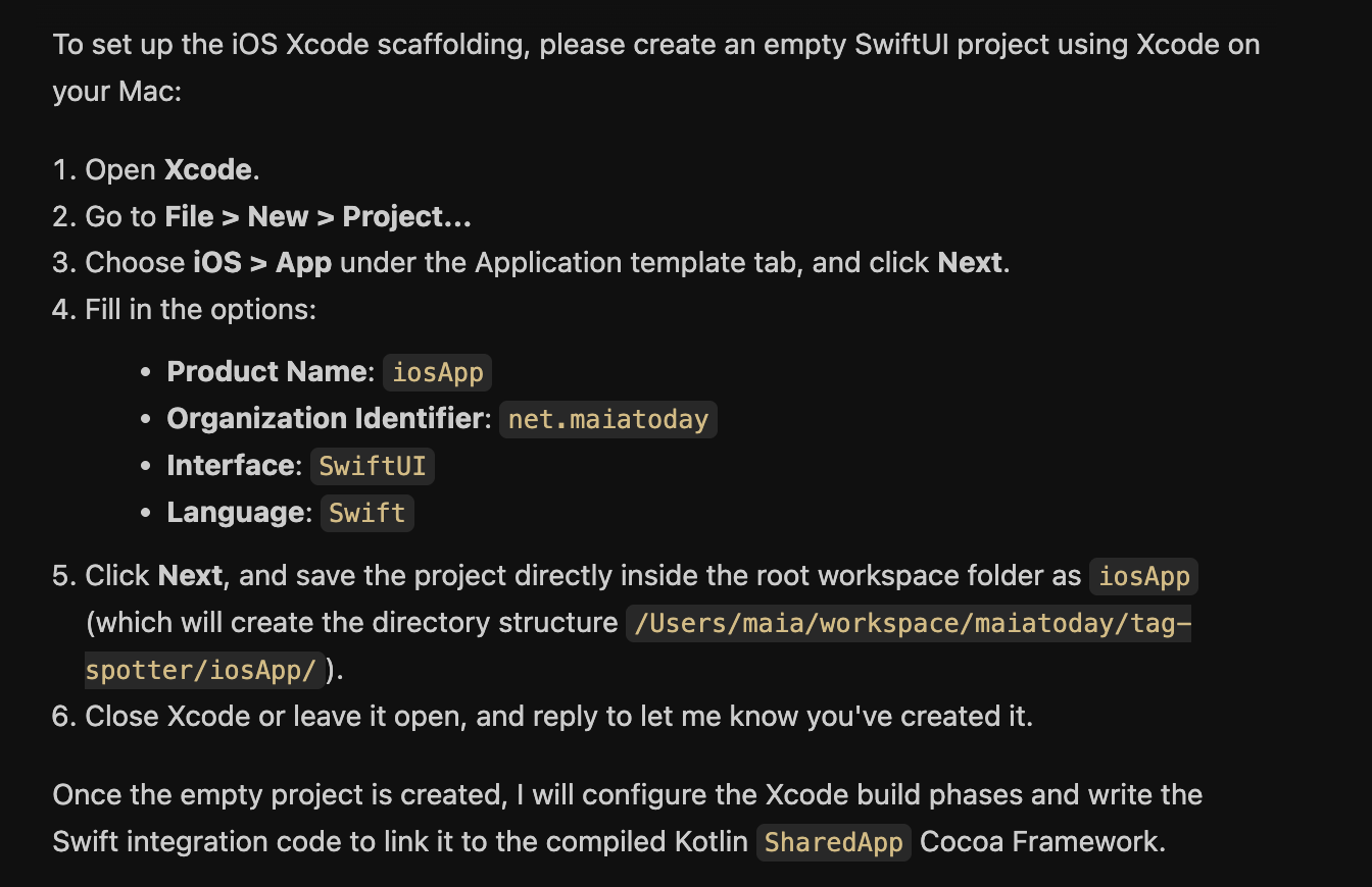 go to xcode