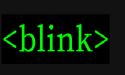 Featured image of post <blink> like it's 1999